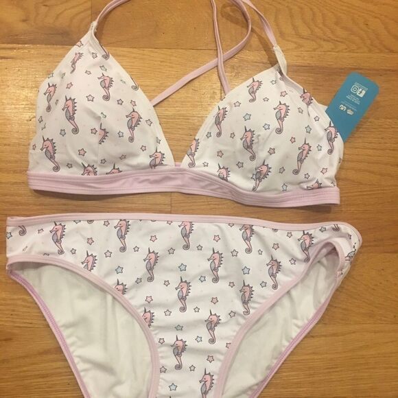 XL Juniors sea horse bikini set - Picture 2 of 4
